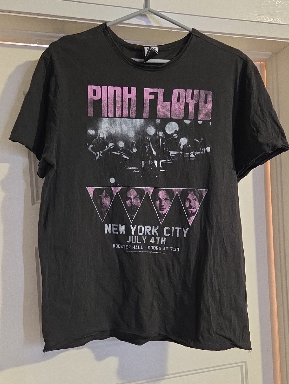 Pink Floyd Black T-Shirt with Pink Graphic